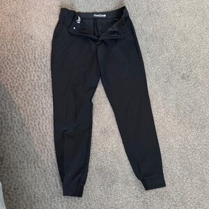Good Good Black Jogger Pants with Elastic Cuffs